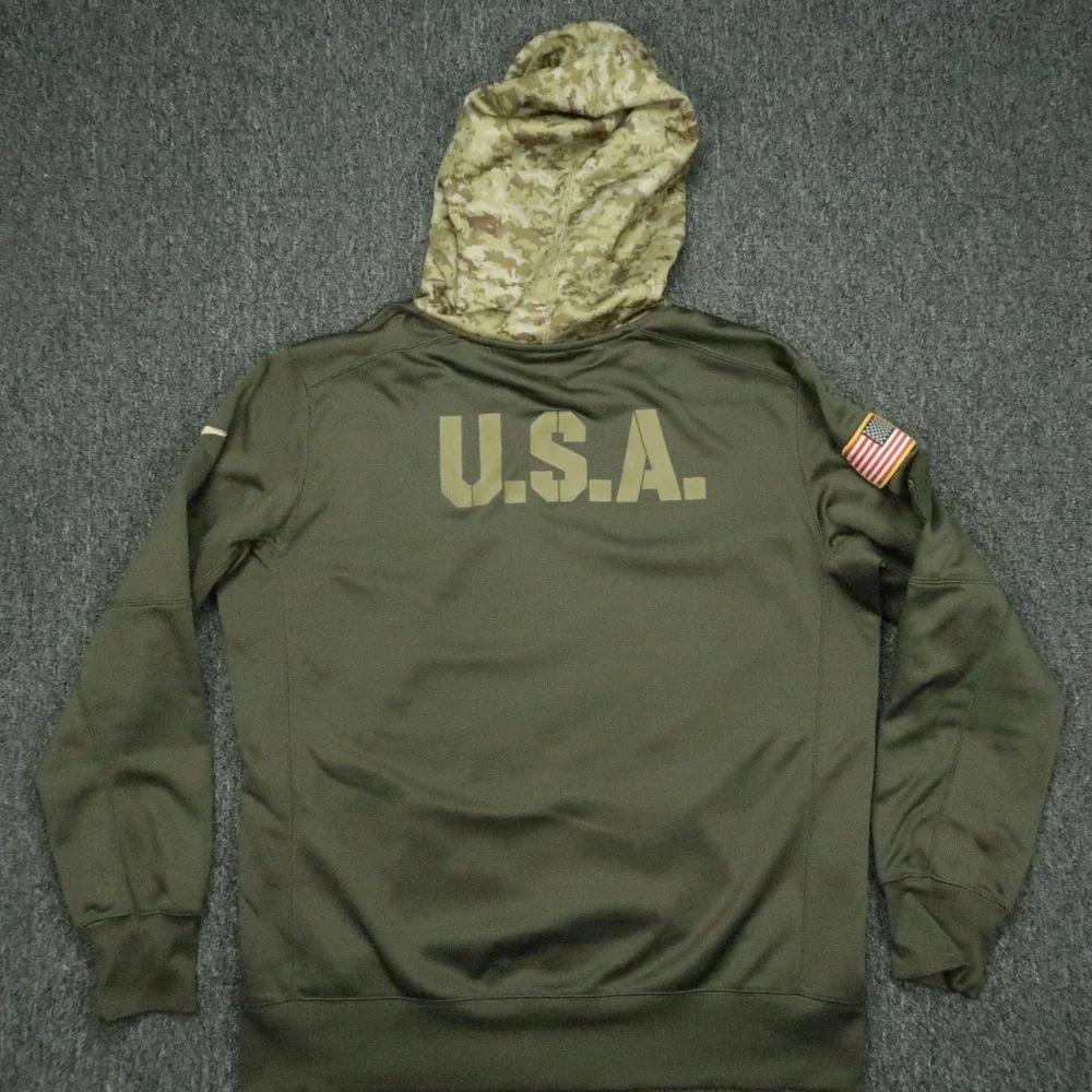 Tampa Bay Buccaneers Hoodie Mens Large Green Nike Salute To Service Dri Fit‎